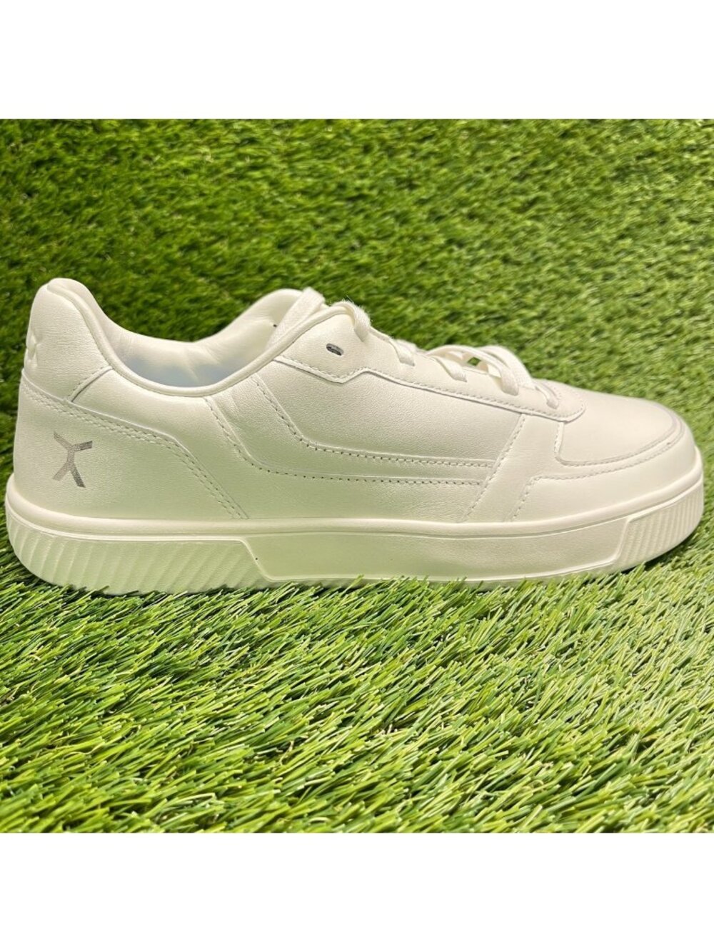 Flux Footwear Adapt Leather Trainer White Mens Size 11 Athletic Shoes Sneakers